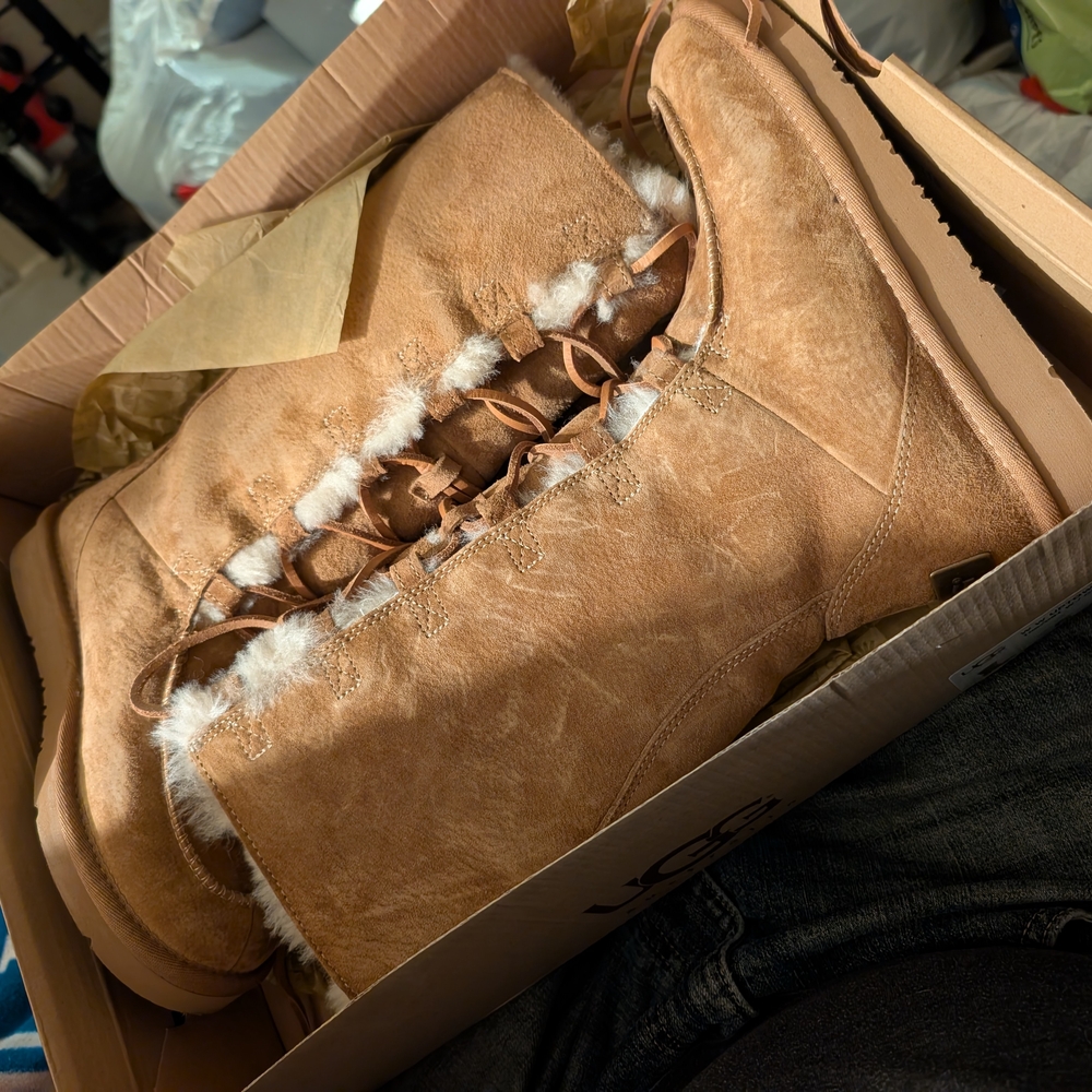 UGG Tan Shearling Boots